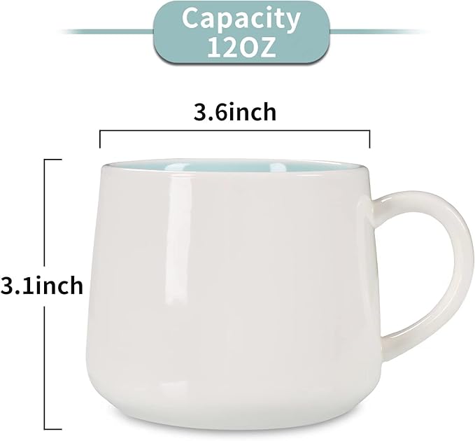 Narwhal Ceramic Cup Hidden 3D Animal Inside Mug,12 oz Cute Cartoon Handmade Figurine Mugs,Christmas Birthday Surprise for Friends Family or Kids (12 oz, Blue Narwhal)