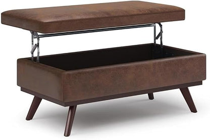 SIMPLIHOME Owen Lift Top Coffee Table Storage Ottoman by SimpliHome