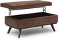 SIMPLIHOME Owen Lift Top Coffee Table Storage Ottoman by SimpliHome