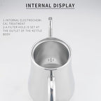 SANQIAHOME Stainless Steel Teapot with Infuser Silver 58Oz