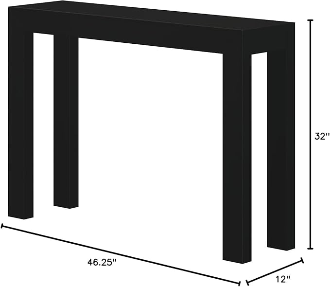 Plank+Beam Modern 46 Inch Console Table, Solid Pine Wood Entryway Table - Image 2