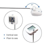 Candy Thermometer for Candy Making with Pot Clip,Best Instant Read Thermometer Digital for Cooking, Baking, Candy and Cheese Making – 10 Inch Probe, Large Rotating LCD Display, Essential Baking Tool
