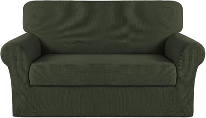 Turquoize Stretch Sofa Slipcover 2 Pieces Sofa Cover Couch Cover by Turquoize
