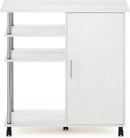 Furinno Helena Rolling Cart, 4-Tier Rolling Utility Cart - Image 7