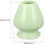 HARFINGTON Ceramic Chasen Stand 70mm Matcha Whisk Holder Teas Set Whisks Stand Traditional Matcha Tea Chasen Holder Tea Set Accessories for Tea Tasting, Cyan