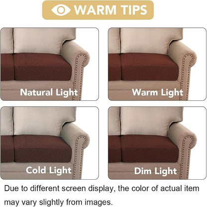 H.VERSAILTEX Super Stretch Individual Seat Cushion Covers Sofa Covers Couch - Image 7
