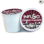 InfuSio Coffee Pods 96 Count Ethiopian Yirgacheffe Gold Medium Light Roast Single serve Coffee pods for Keurig K Cup® Brewers - InfuSio Premium Roasted Keurig 2.0 Compatible