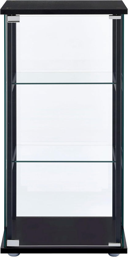 Coaster Home Furnishings Cyclamen 34-inch 3-Tier Clear Tempered Glass Curio - Image 4