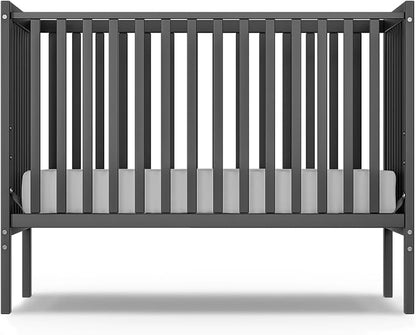 Baby Crib 5-in-1 Convertible, Wood Full Size Toddler Bed - Image 7