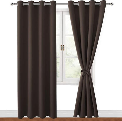 Blackout Curtains for Bedroom, 52 x 84 Inches Long, 2 Panels | Thermal - Image 8