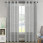 H.VERSAILTEX Linen Curtains 90 inches Long Linen Curtains/Natural Linen Blended by HVERSAILTEX
