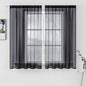 MIULEE 2 Panels Sheer Curtains for Living Room 54 X 63 Inches Black | Sheer by MIULEE