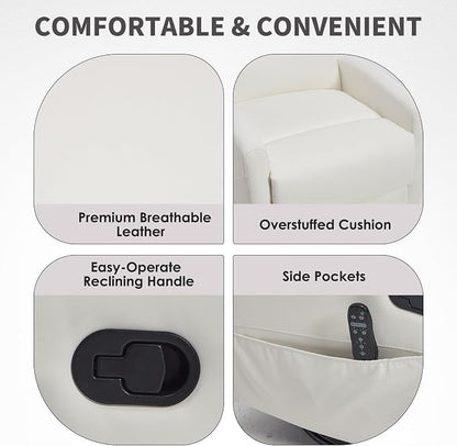 Trustyue Swivel Rocker Recliner Chair, 360° Swivel Recliner - Image 7