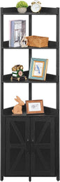 HOOBRO Corner Shelf with Storage, Tall Corner Storage Cabinet, 5-Tier Corner by HOOBRO