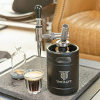 TMCRAFT 64oz Nitro Cold Brew Coffee Maker, Home Brew Coffee Keg with Stainless Steel Stout Creamer Faucet & Pressure Relieving Valve