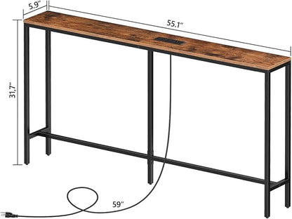 MAHANCRIS 55.1 Skinny Console Table - Image 3
