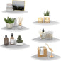 HORLIMER Floating Corner Shelf Wall Mount, Living Room by HORLIMER