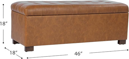 HomePop Large Tufted Storage Bench - Image 3