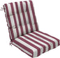 Outdoor Chair Cushion, High Back Soft Seat Pad, Indoor Outside Use, by zanwuhwyd