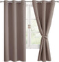 Blackout Curtains for Bedroom, 42 x 63 Inches Length, 2 Panels | Thermal by Hiasan