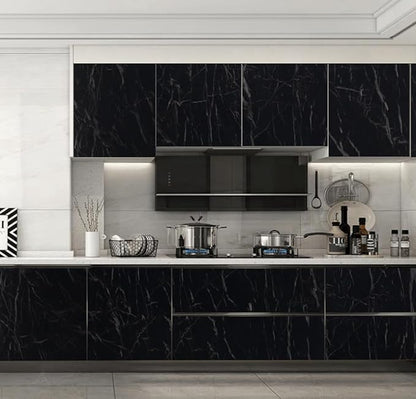Arthome 23.6x200 Inches Black Marble, Peel and Stick Wallpaper, Marble Contact - Image 4