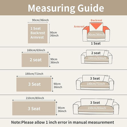Velvet Couch Covers for Sectional Sofa Washable, Non-Slip L Shaped Sectional - Image 7