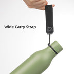 Insulated Water Bottle with Strap,18 oz Double Wall Stainless Steel Vacuum Bottles Metal Water Flask,Forest Green