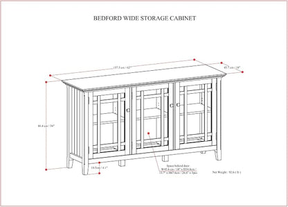 SIMPLIHOME Bedford Storage Cabinet - Image 3