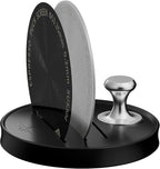 MHW-3BOMBER 54mm Espresso Puck Screen - 0.2mm Ultra Thin Espresso Puck - Metal Reusable Coffee Filter for Portafilter Basket 54mm - Puck Screen with Stand 3 Pack FG7051-OS