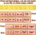 Mini Ghost Cookie Cutters, DIY 3d Halloween Raised Design Cookie Stamps, Cookie Cutter Set suitable for Frosting Decoration, Mini Gingerbread Pie Molds, Day of The Dead Decorations (Ghost)