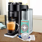CAPMESSO Aluminum Foils Lids to Reuse Vertuoline Capsules Coffee Pods Compatible with Nespresso VertuoLine Machine 64mm(200/package)
