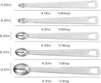 21PCS Measuring Cups and Spoons Set, Include 7 Nesting Measuring Cups, 9 Measuring Spoons and 5 Mini Spoons, Stainless Steel Metal Measuring Set, Kitchen Gadgets for Cooking & Baking