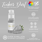 Bakell - Silver Tinker Dust (4g, 1x Mini Spray Pump) Edible Glitter for Food, Desserts, and Beverages!