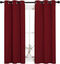 NICETOWN Christmas Burgundy Bedroom Curtains Blackout Draperies, Decorations by NICETOWN
