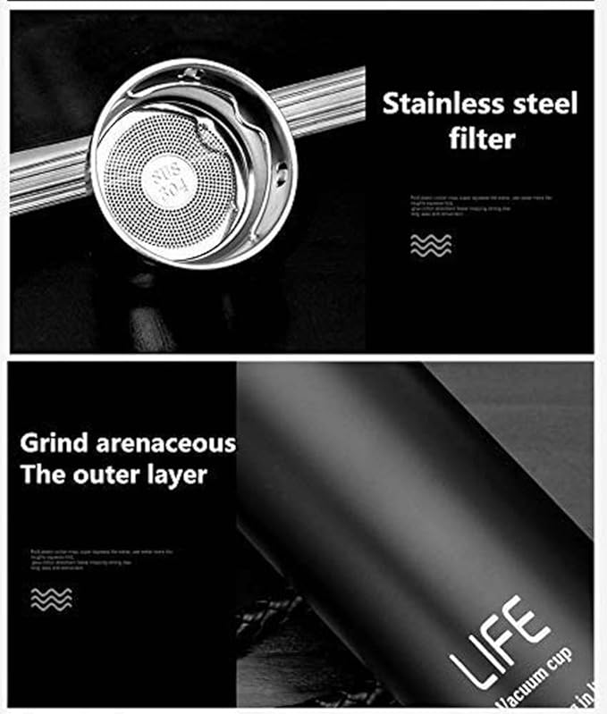 17 oz Car Logo Black Frosted Travel Mugs & Tumblers Vacuum Insulated Stainless Steel Thermal Bottle Fashion Business Thermal Cup for Hot or Cold Drink Coffee Or Tea (fit Mazda)