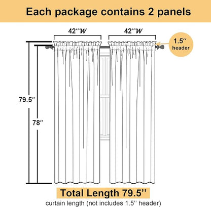 Yellow Sheer Curtains 78 Inches Long 2 Panels, Gauzy Light Filtering Breathable - Image 3