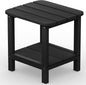 SERWALL Double Adirondack Side Table Rectangular End Table by SERWALL