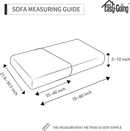 Easy-Going Stretch 2 Pieces Couch Cushion Cover - Image 3