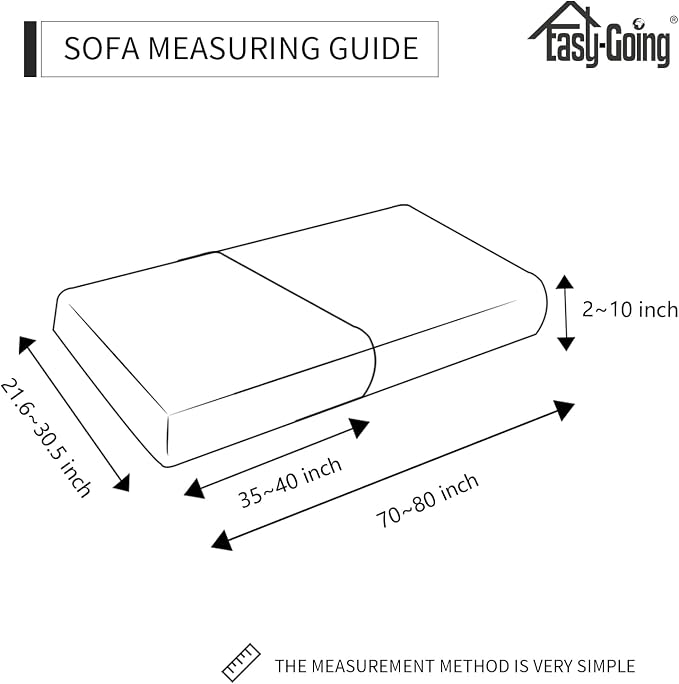 Easy-Going Stretch Individual Couch Cushion Cover Sofa Seat Furniture Protector - Image 2