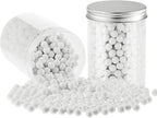 Tessco Pie Weights for Blind Baking, 3.2 lb Ceramic Pie Weights Beads to The Rim Crust Reusable Ceramic Stoneware with Plastic Container(White)