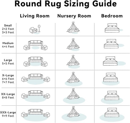 OLANLY White Round Rugs for Bedroom - Image 8