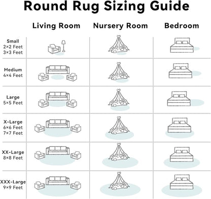 OLANLY White Round Rugs for Bedroom - Image 8