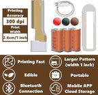 LLRH Latte Art Food Printpen DIY Image for Coffee Beer Cocktails Macaron Cookie, Bluetooth, for Home, Small Shops (3 Colors)