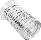 Ackers 3oz/90ml Glass Measuring Cup – Shot Glass with Double Scale-Ounce,Ml Markings for Kitchen & Bar(Black Line)