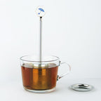 Tea Filter-Upgraded Extremely Extra Fine Mesh Filter 304 Stainless Steel Premium Reusable Loose Leaf Tea Strainer Infuser with Drip Tray (Small)