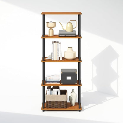 Furinno Turn-N-Tube Book Shelf, 5-Tier Bookshelf, Bookcase - Image 5