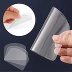 15 Pcs Transparent Cake Cream Scraper Plastic Cake Scraper Smoother Flexible Cake Smoother for Icing Fondant Smoother for DIY Kitchen Bakery Baking Cake Bread Pastry Decorating Supplies