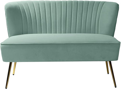 HULALA HOME 3 Piece Velvet Living Room Furniture Set, Modern Comfy Upholstered - Image 5