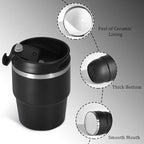 4oz Espresso Cups, Insulated Espresso Cups Set of 2, Expresso Shots Cup, Stainless Steel Shot Glasses for Coffee, Portable Espresso Travel Mug for Camping