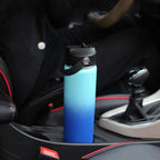 SENDESTAR Stainless Steel Water Bottle, Wide Mouth Water Bottle 24 oz with Straw Lid, Spout Lid, Double Wall Vacuum Insulated Leak Proof, Keeps Liquids Hot or Cold (Graphite)